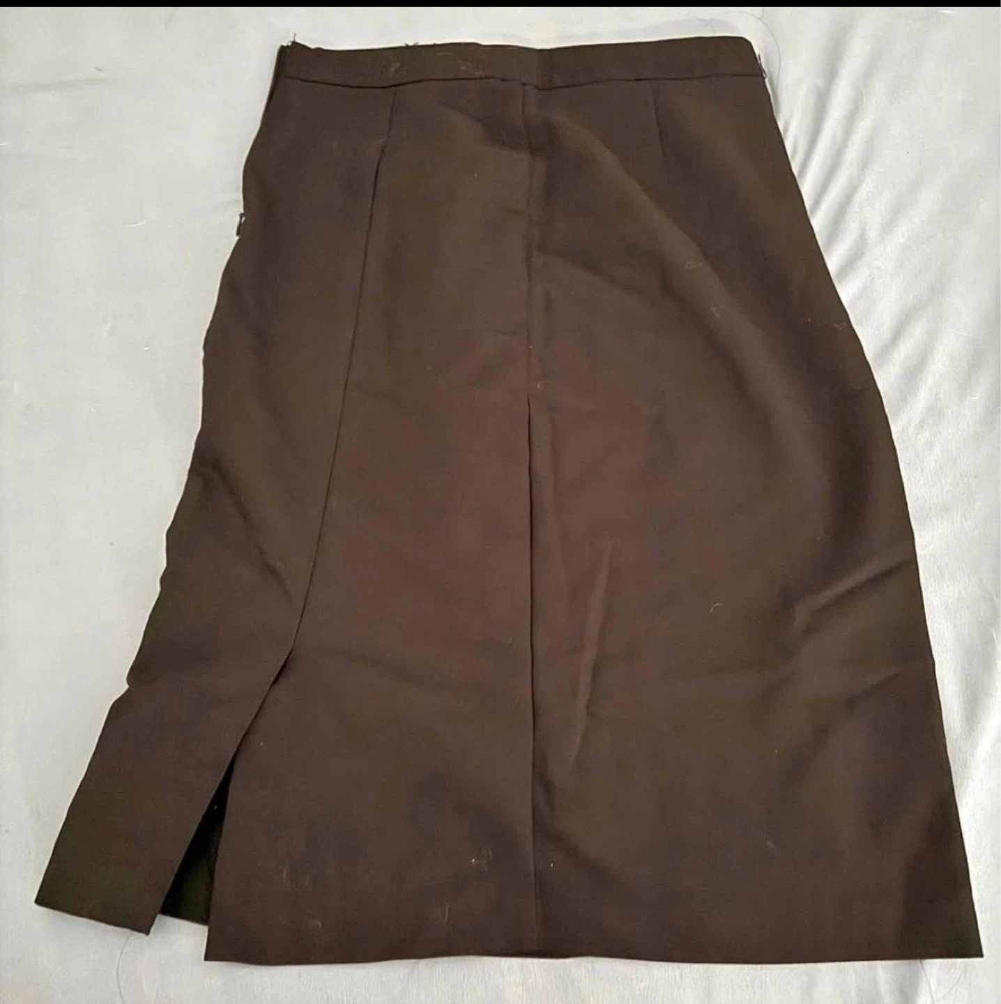 ZARA Women's Brown Midi Work Skirt
