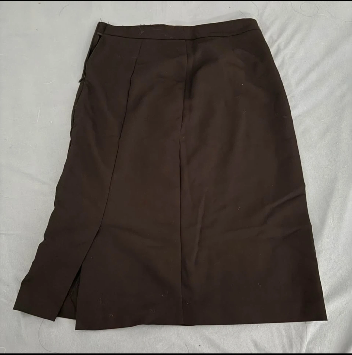 ZARA Women's Brown Midi Work Skirt - photo 2