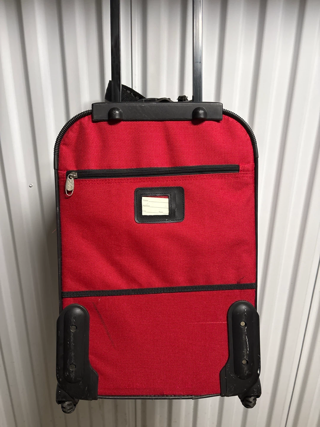 Red Rolling carryon Suitcase - photo 2