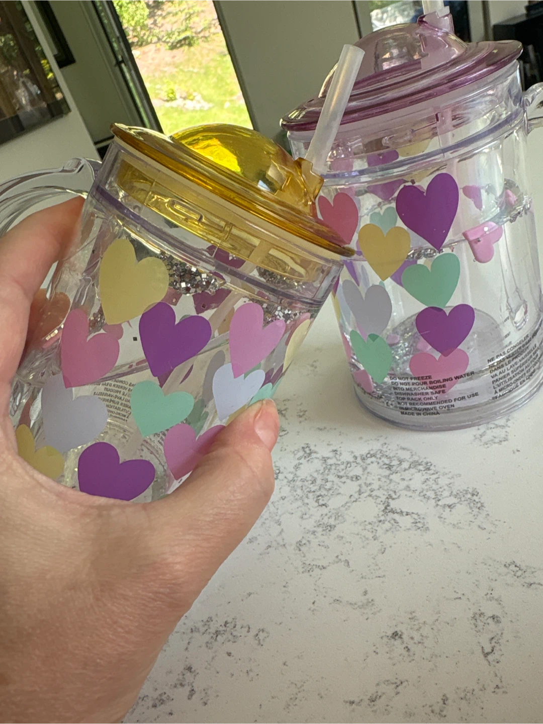 Kids Tumbler Cups with Straws - Set of 2 - photo 2