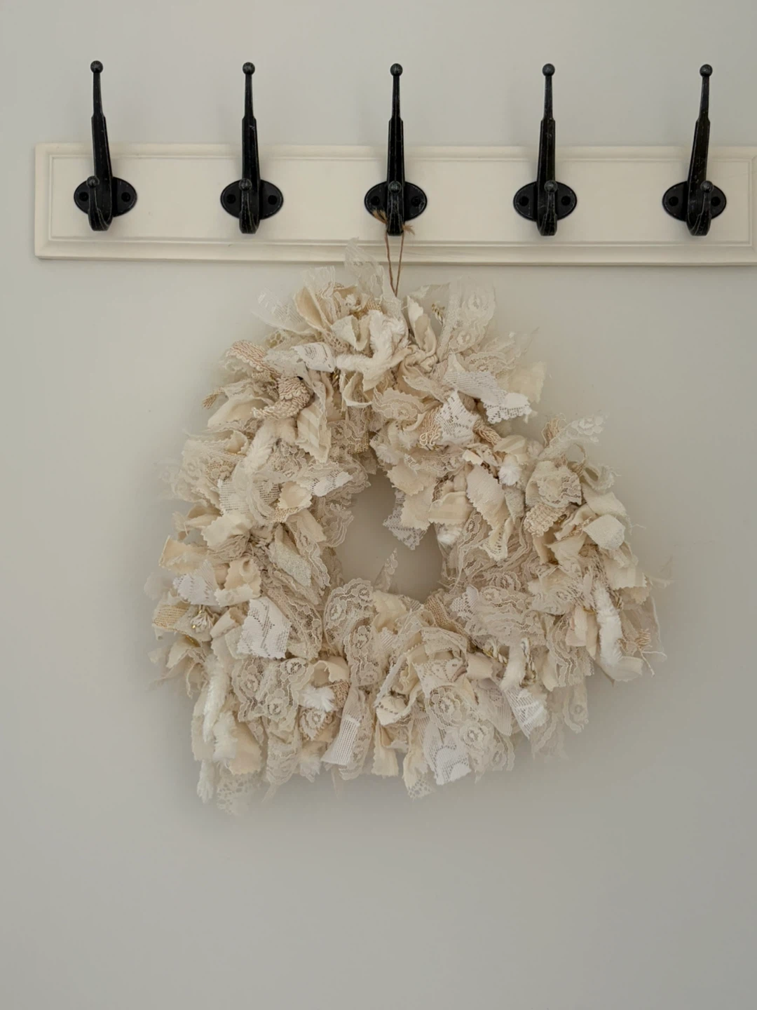 Shabby Chic Fabric Wreath