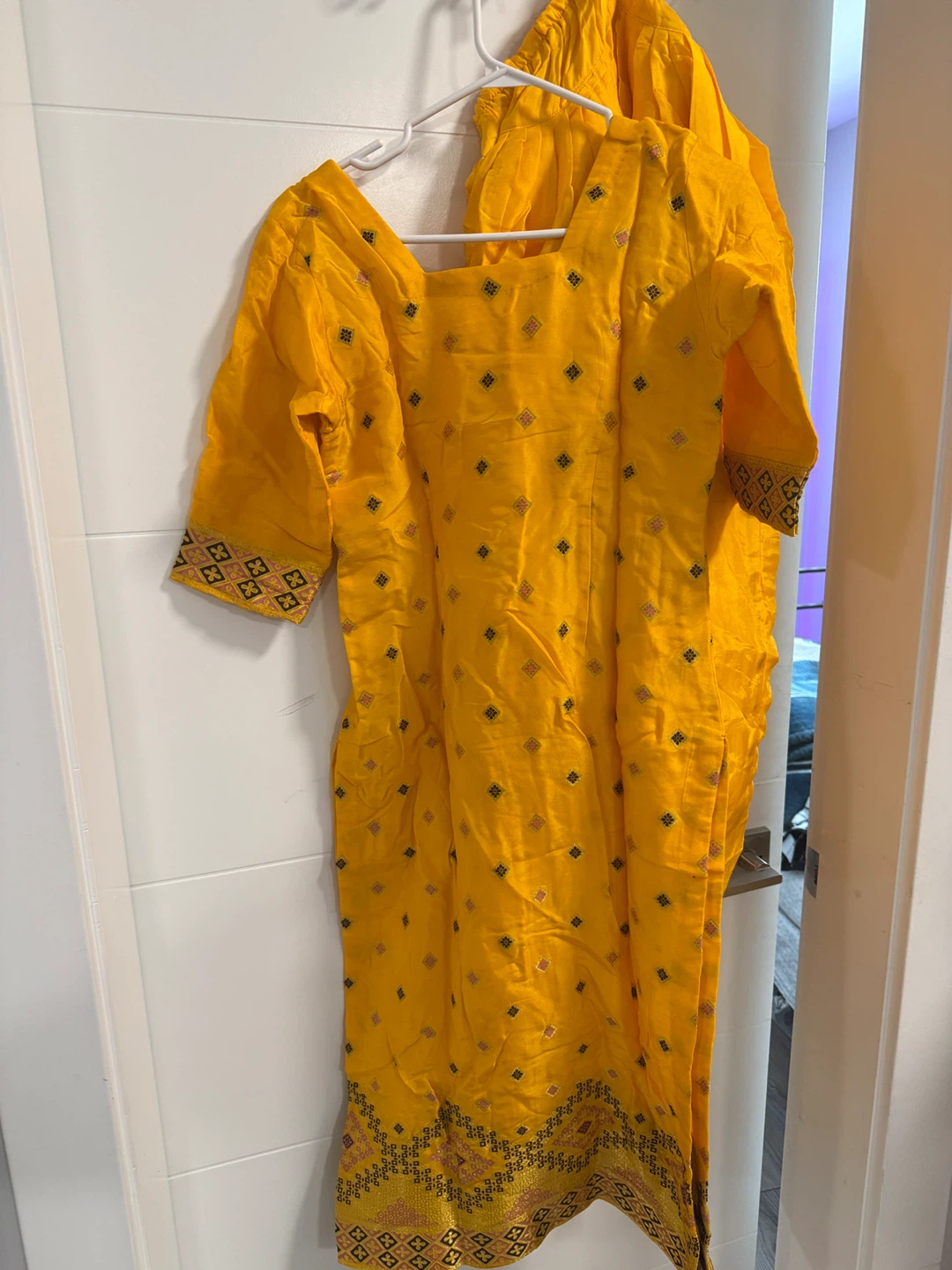 Yellow salwar suit