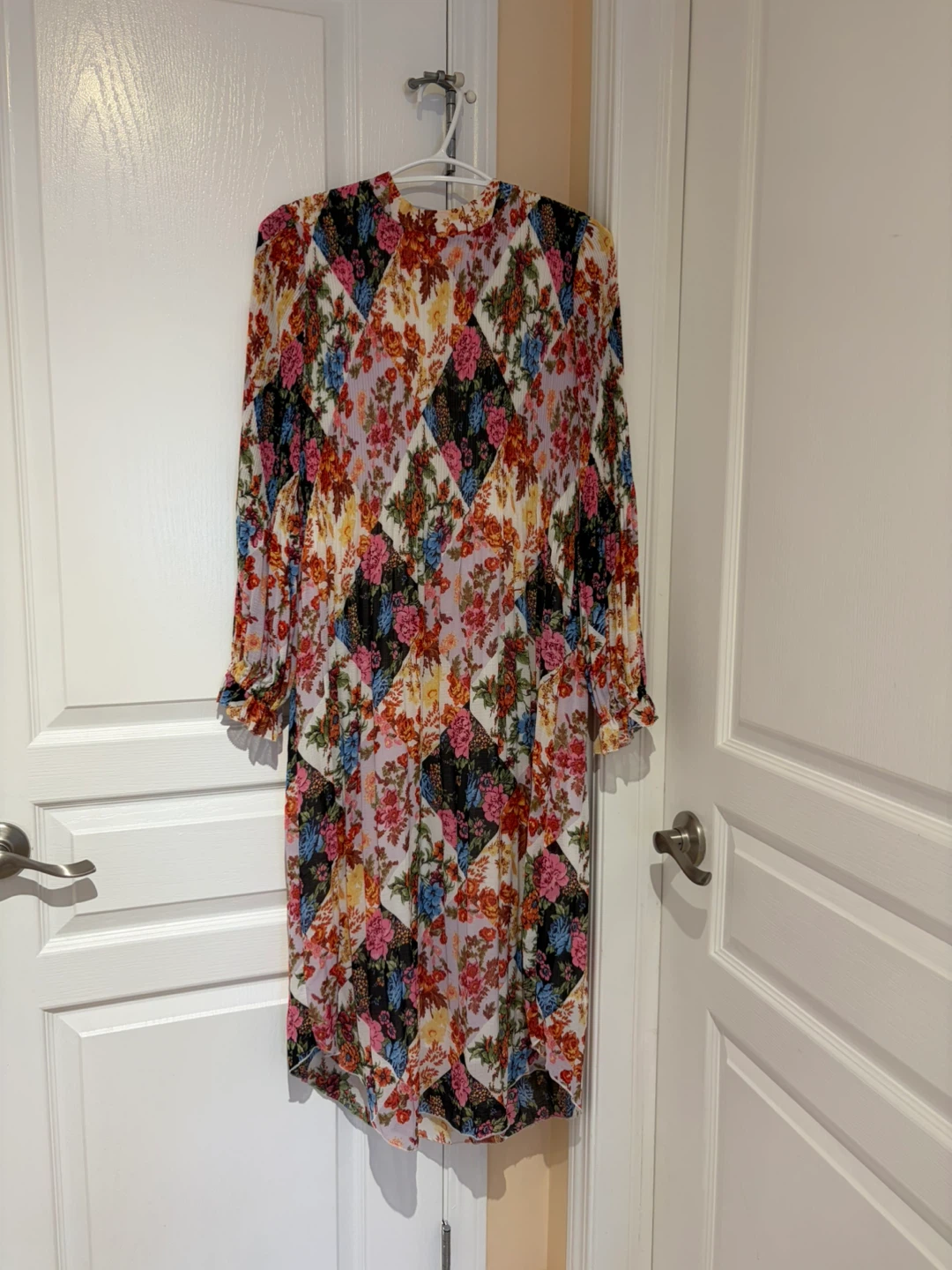 Pleated Floral  Dress