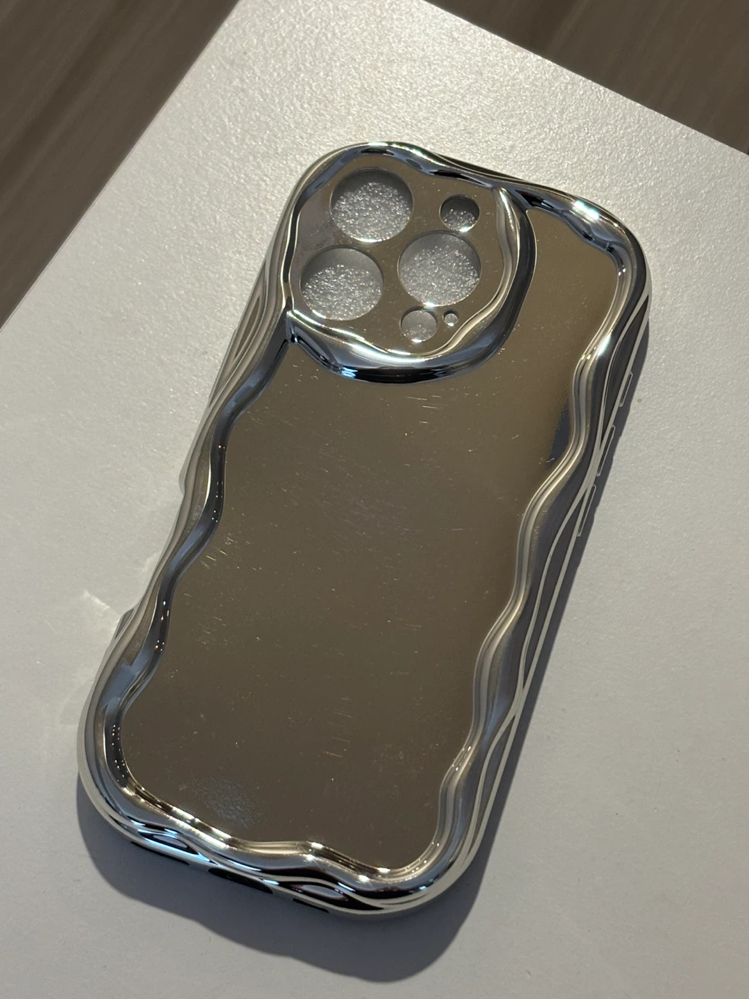 Silver Chrome Irregular Wave iPhone Case (bulk lot) - photo 3