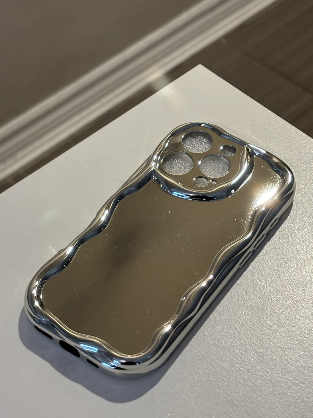 Silver Chrome Irregular Wave iPhone Case (bulk lot) - photo 2