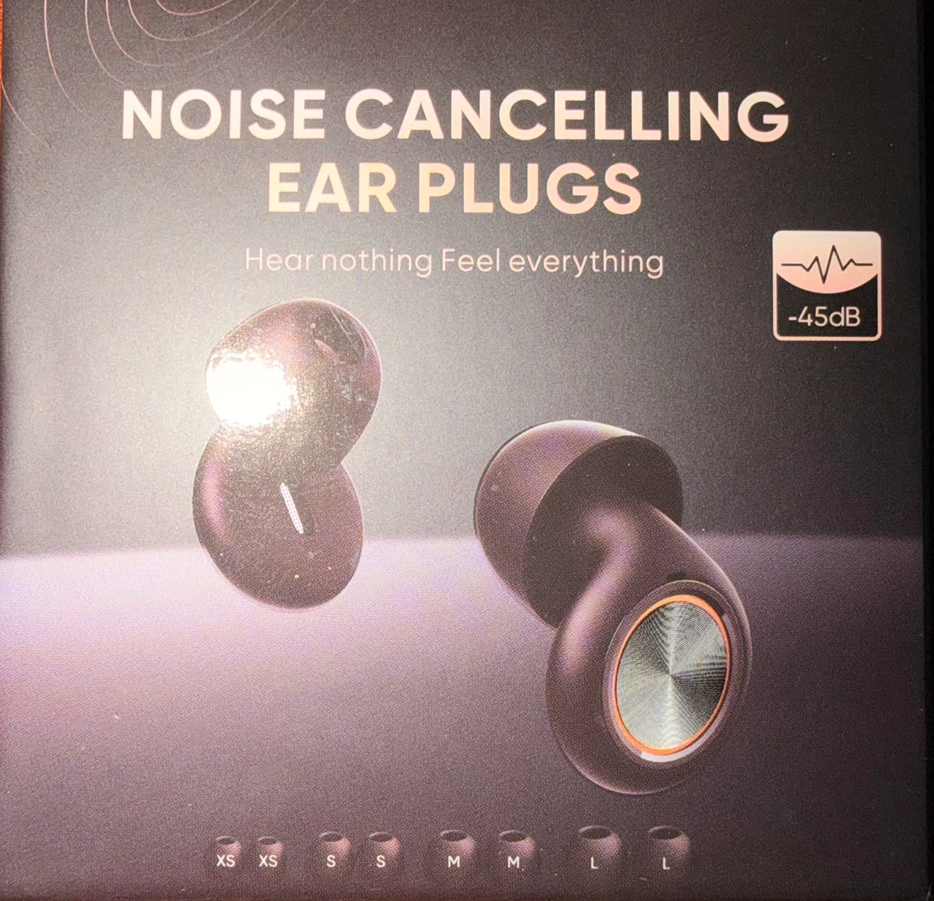 Noise Cancelling Ear Plugs - Black New