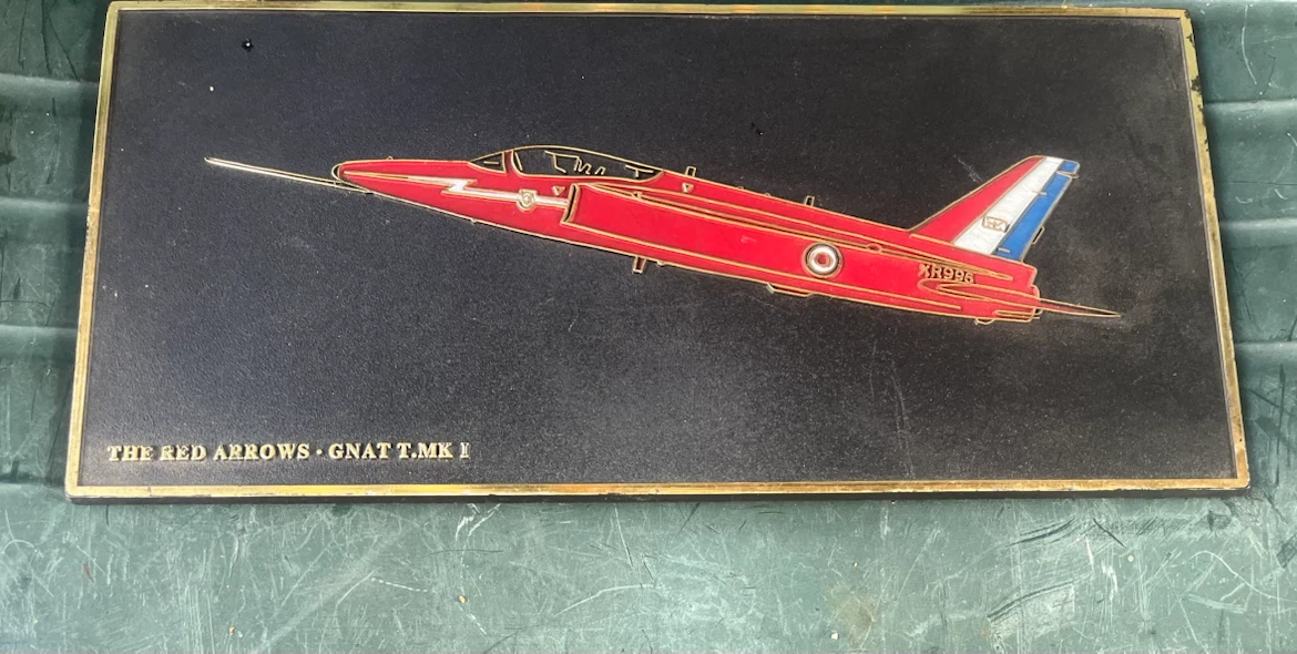 Frank Down Ltd Red Arrows Gnat T.MK I Plaque