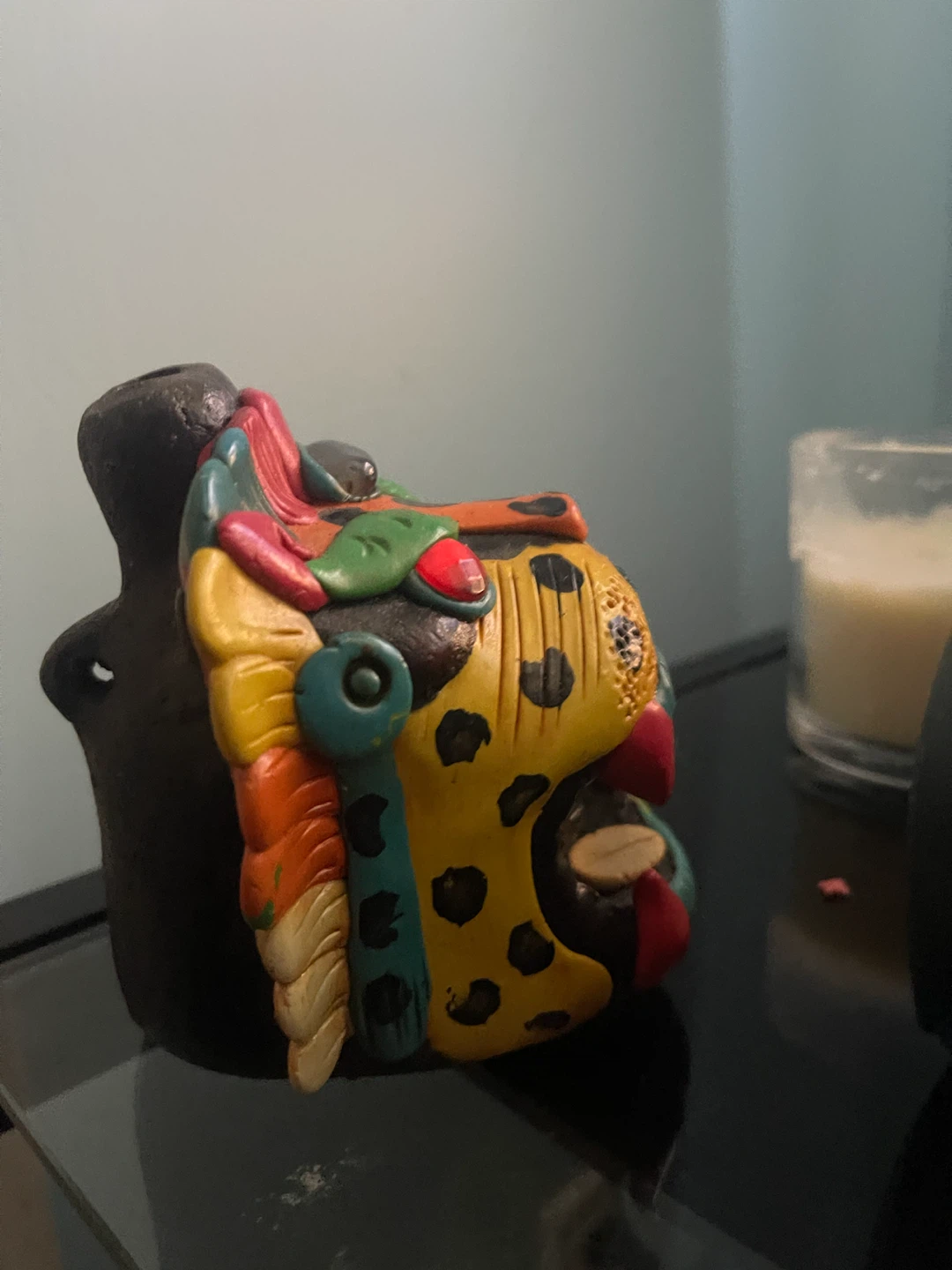 Hand made from Mexico Jaguar death whistle - photo 3