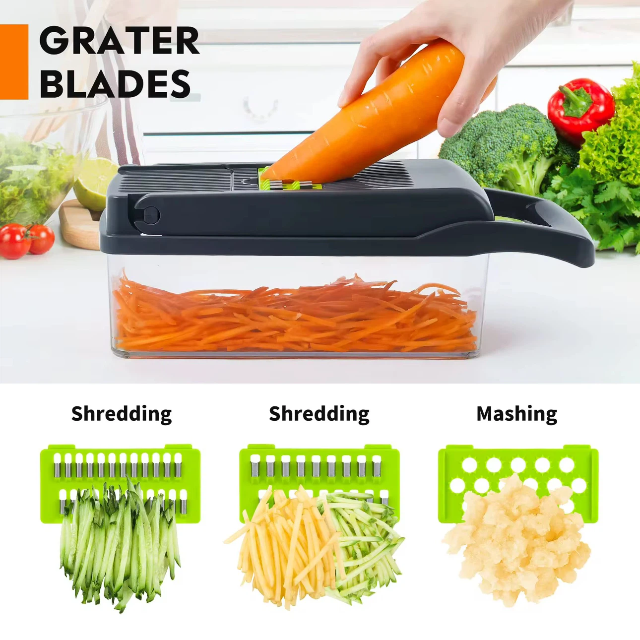 11-Piece Vegetable Chopper and Slicer Set - photo 3