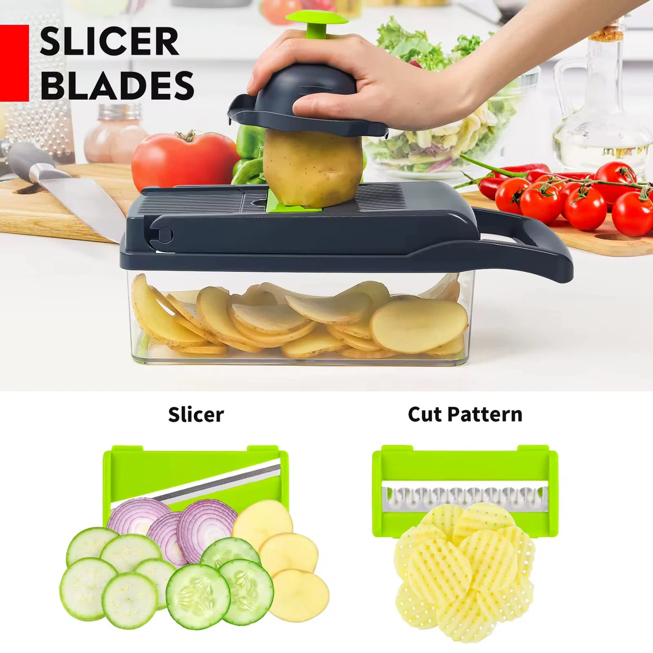 11-Piece Vegetable Chopper and Slicer Set - photo 4