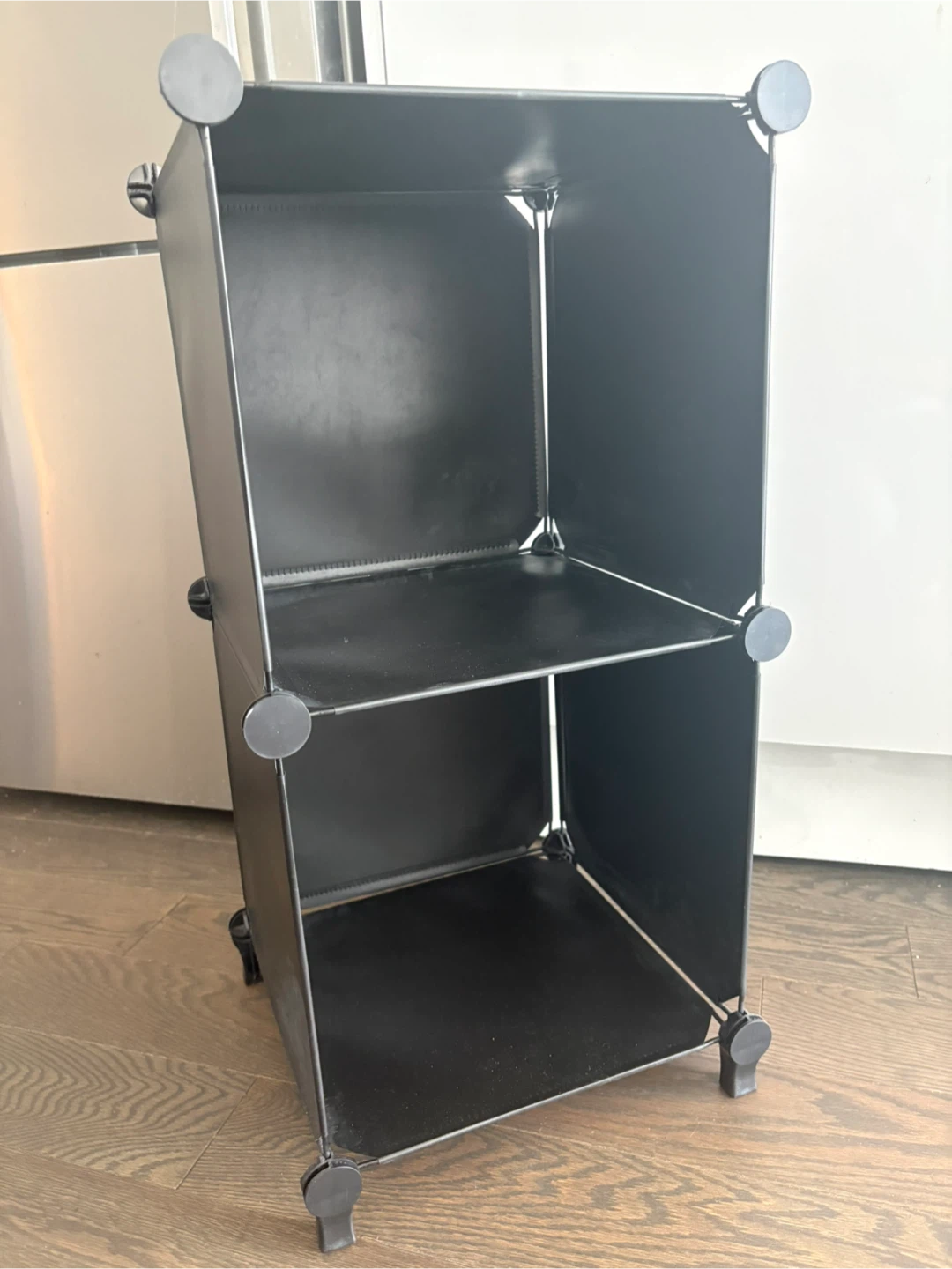 Black 2-Tier Storage Shelf