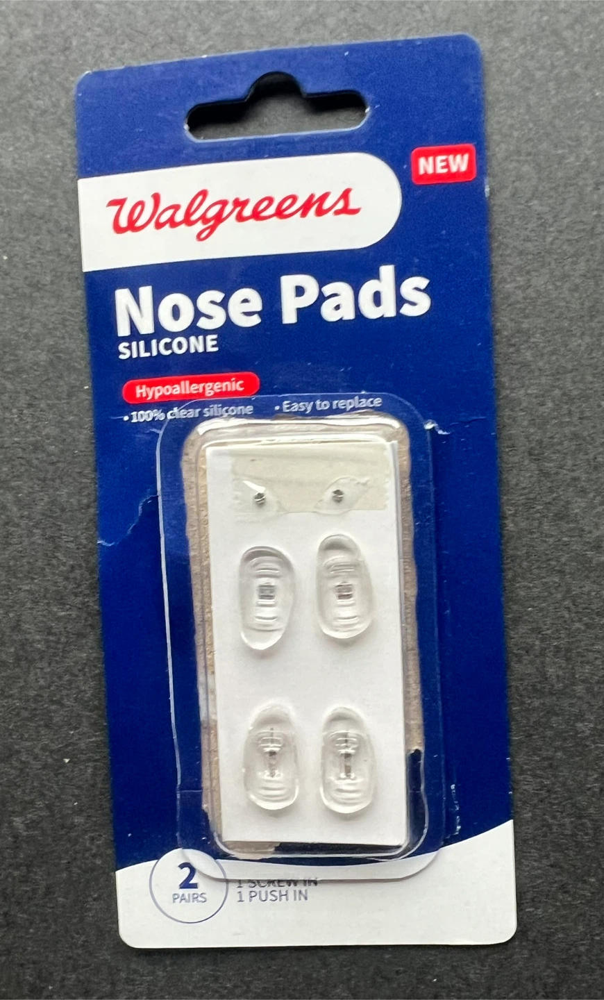 Walgreens Silicone Nose Pads 2 Pairs