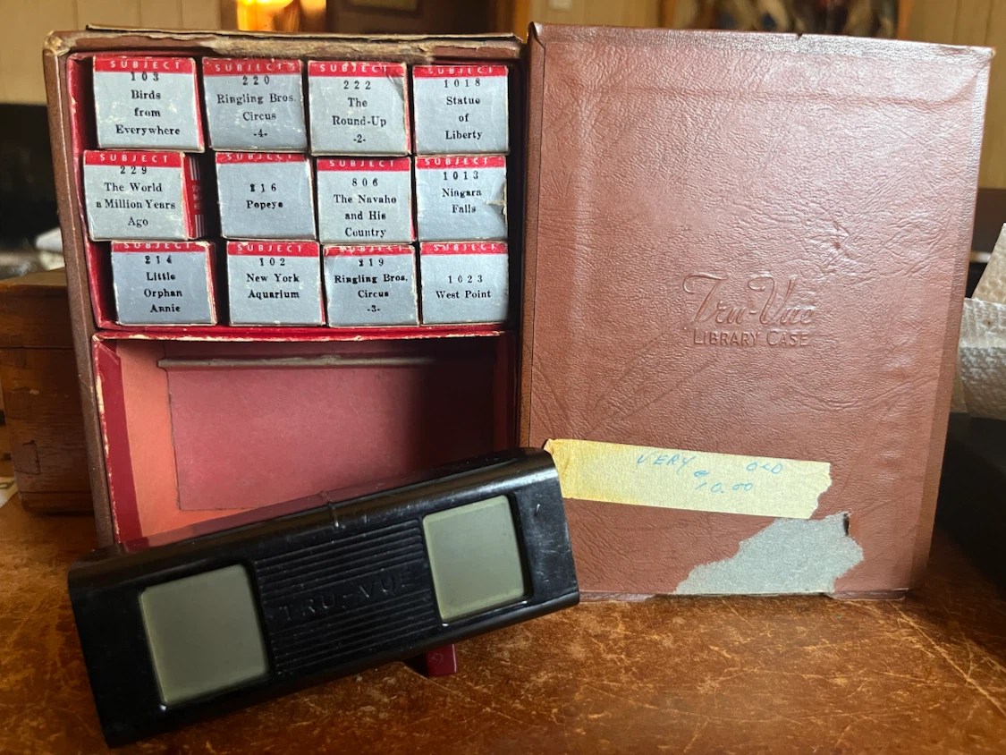 Mid-Century Tru-Vue Stereoscope Viewer with Reels