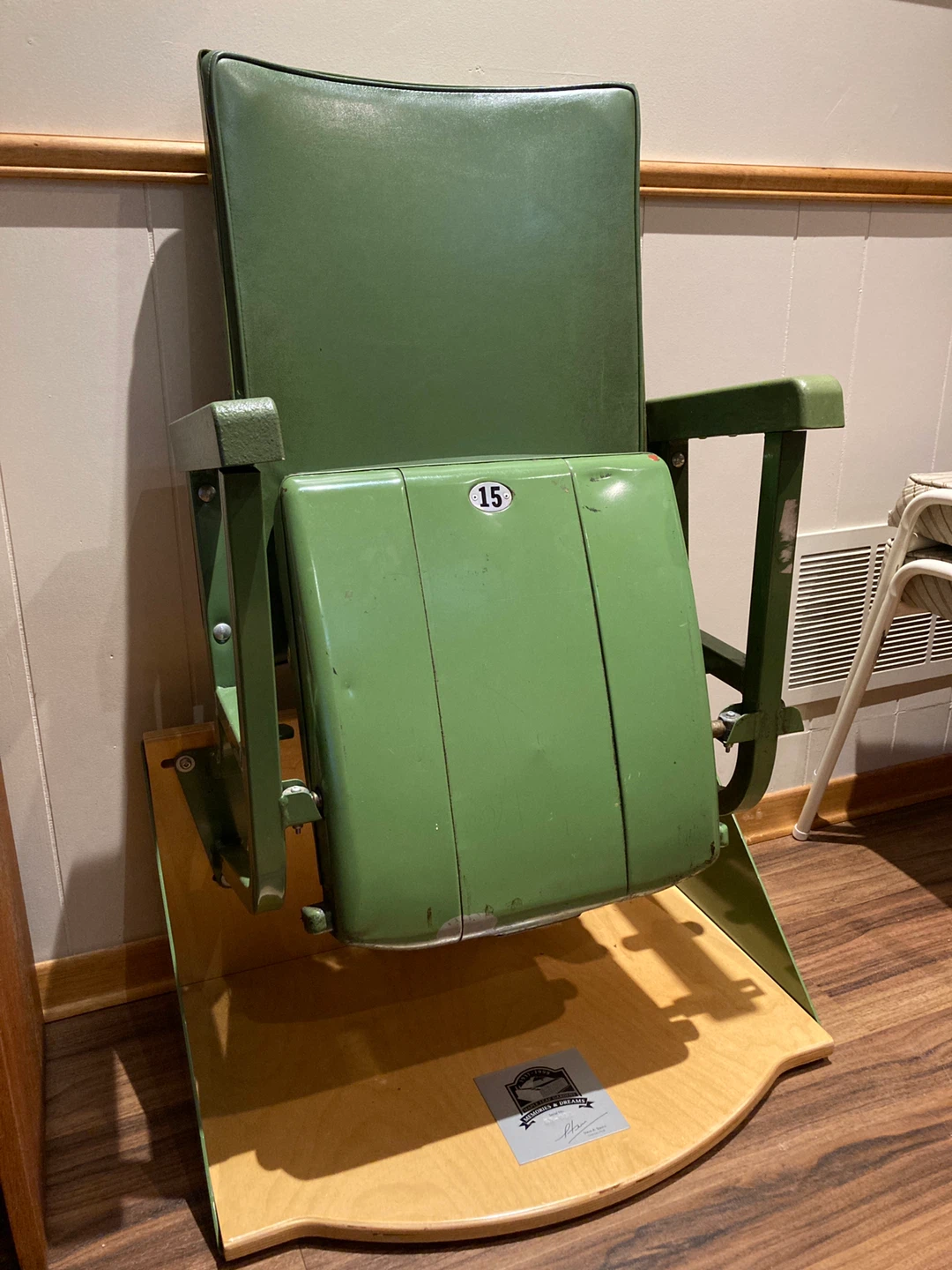 Vintage Maple Leaf Gardens Seat