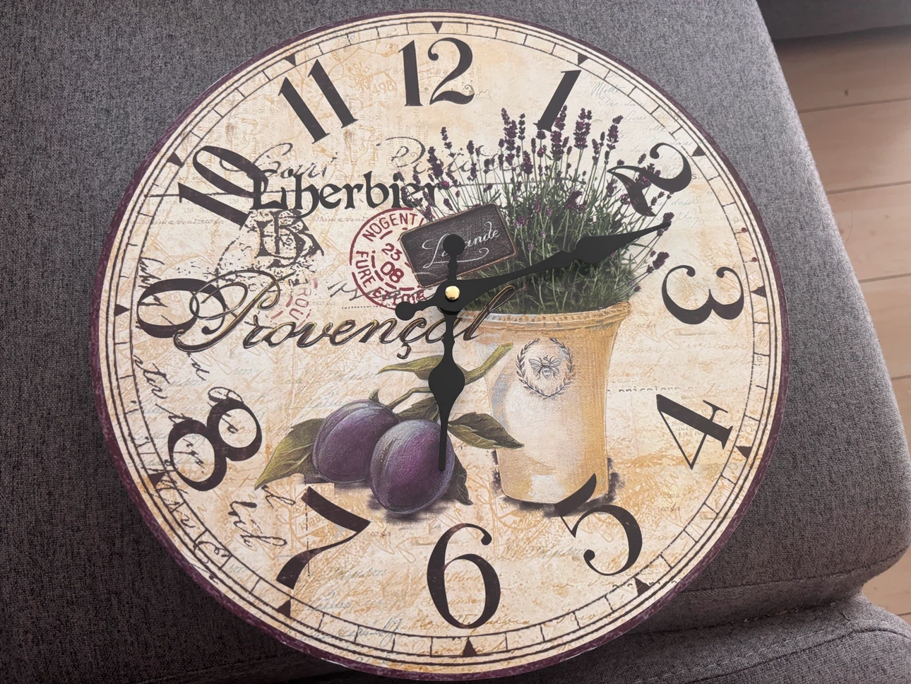 Lavander Wall Clock (Broken)