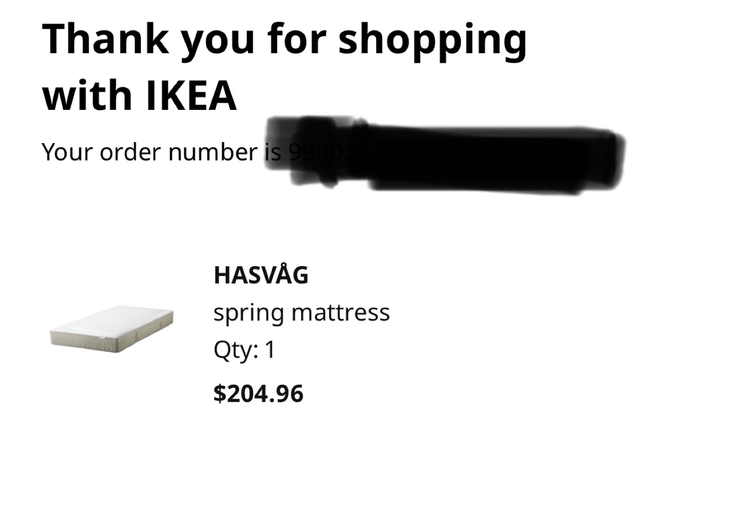 IKEA HASVÅG Spring Mattress with Amazon Bed frame - photo 5