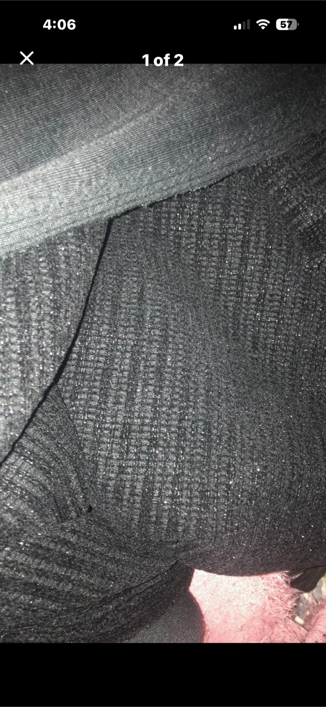Black Textured Fabric 4 metre