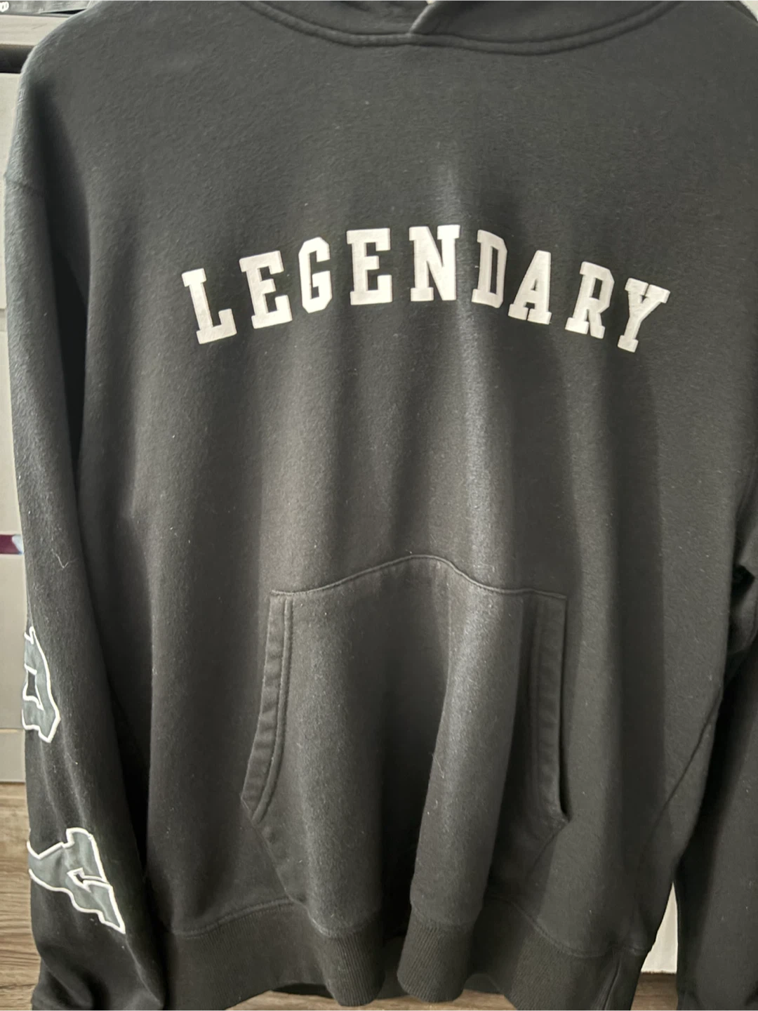 Black Legendary graphic hoodie