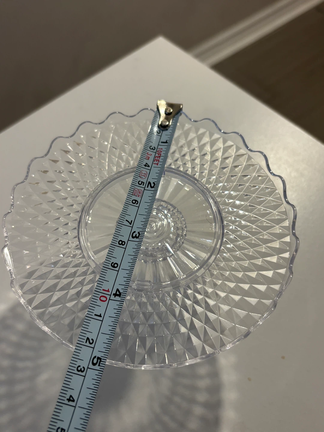 Clear Plastic Mini Cake Stand 5” - photo 3