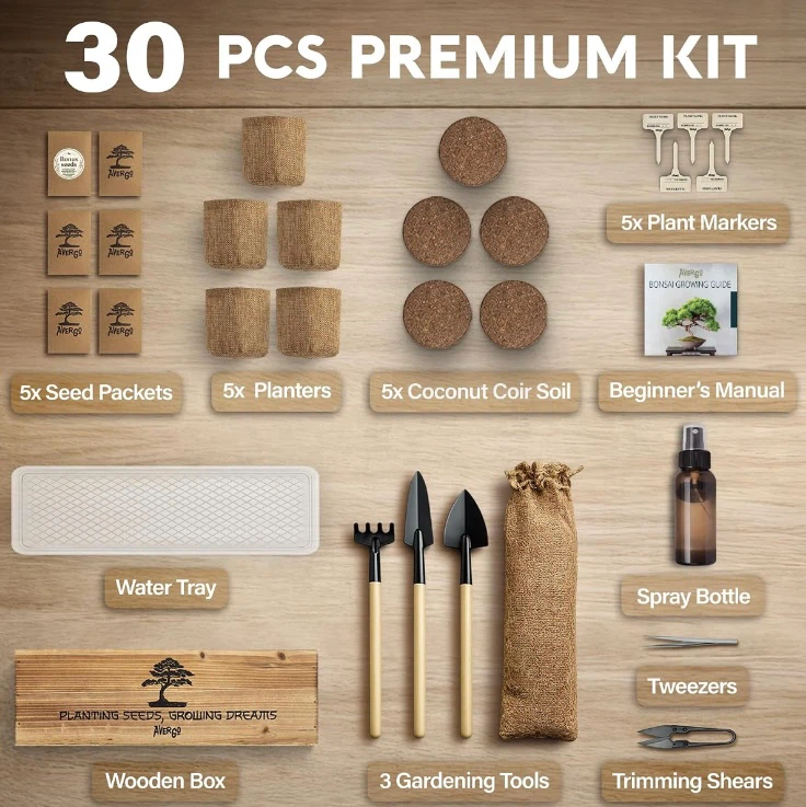 AVERGO 30 Pcs Premium Bonsai Seed Kit - photo 3