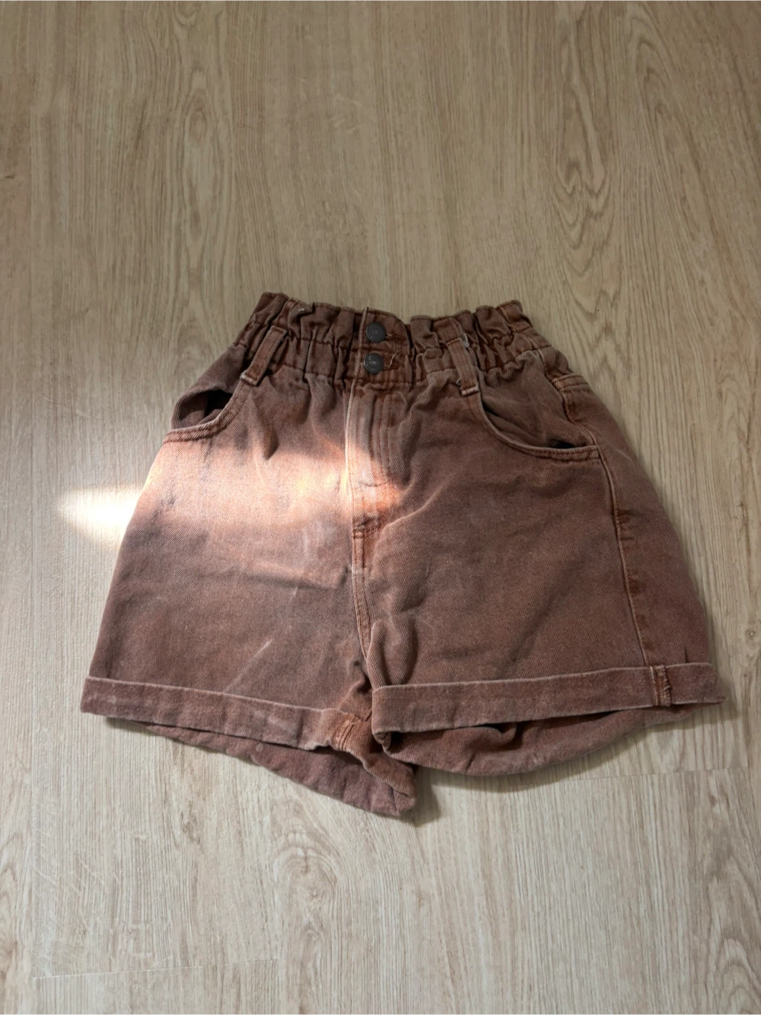 Kiabi Brown Denim Shorts
