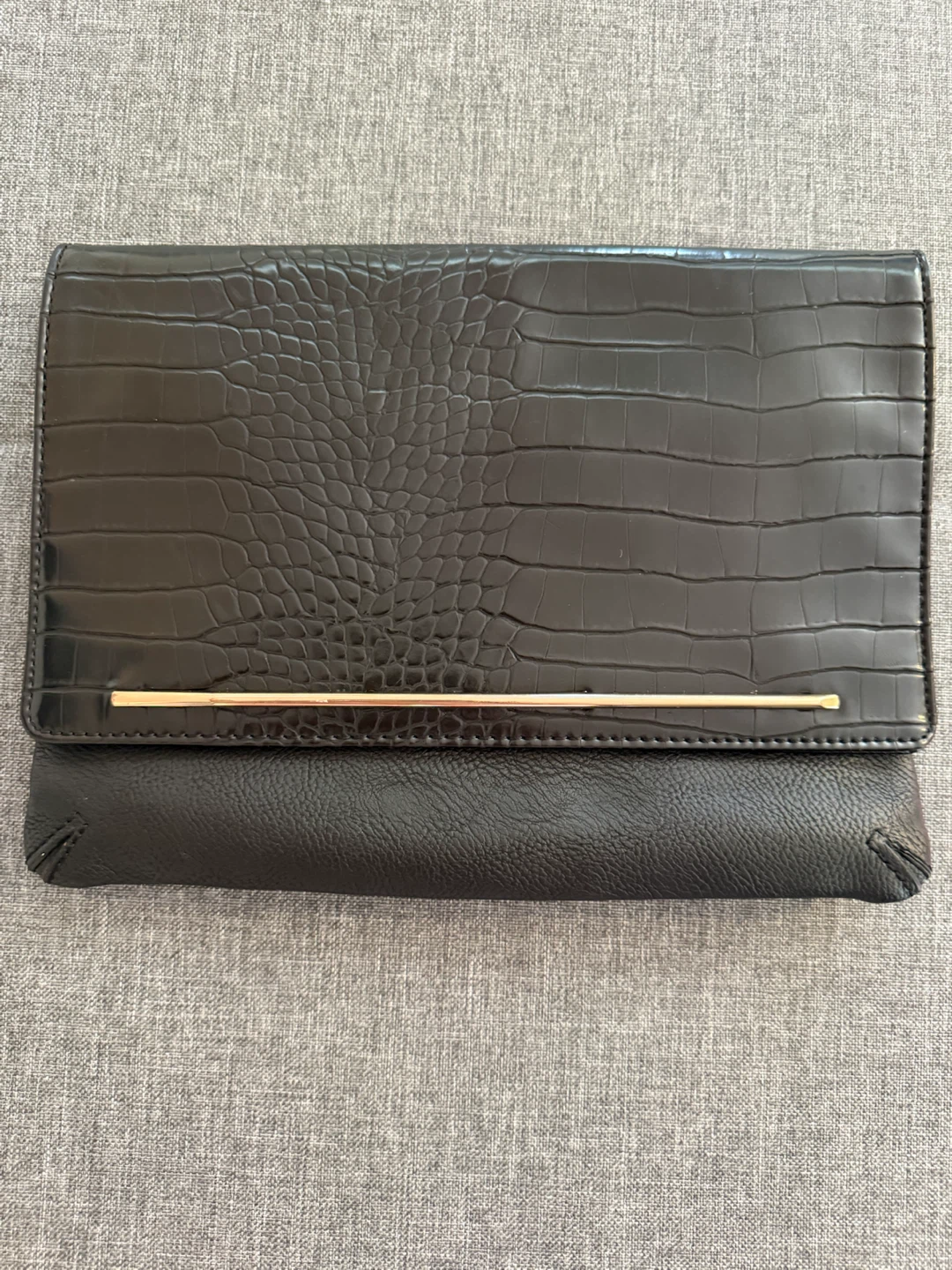 ALDO Black Clutch with Chain