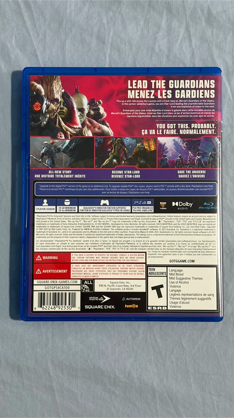 Marvel's Guardians of the Galaxy PS4 - photo 2