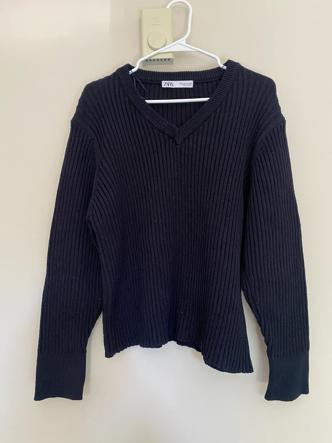 Zara Black V-Neck Ribbed Knit Sweater and others - photo 5