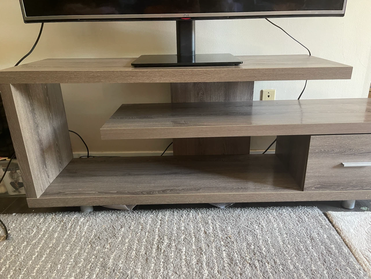 Modern Wood TV Stand Entertainment Unit - photo 4
