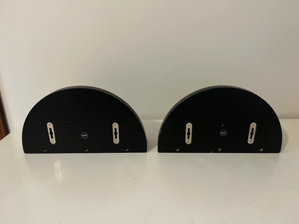 Minimalist Black Half-Moon Floating Wall Shelves – Set of 2 - photo 3