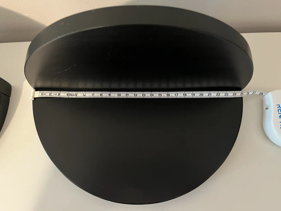 Minimalist Black Half-Moon Floating Wall Shelves – Set of 2 - photo 4