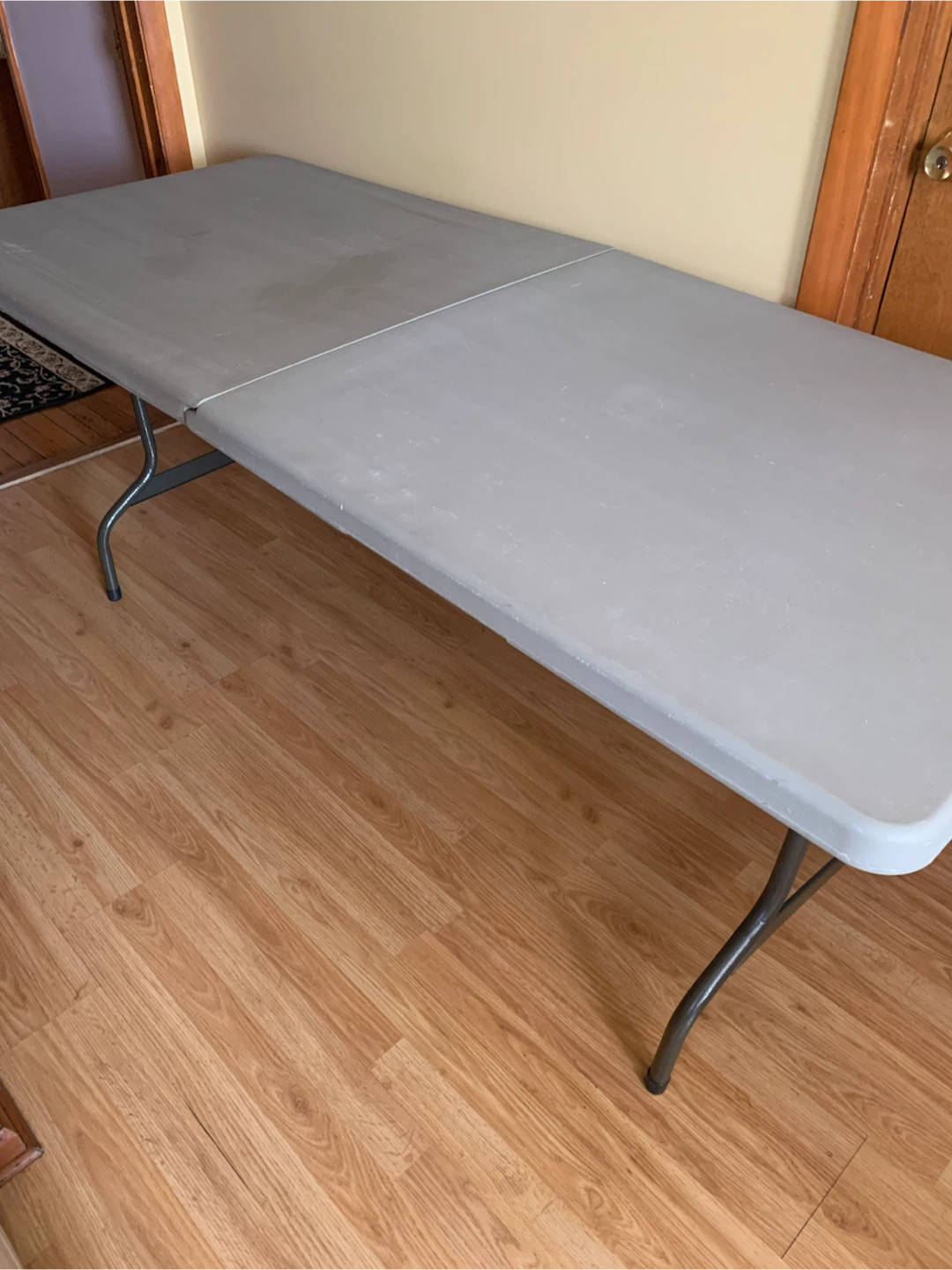 Folding Table - Gray Plastic
