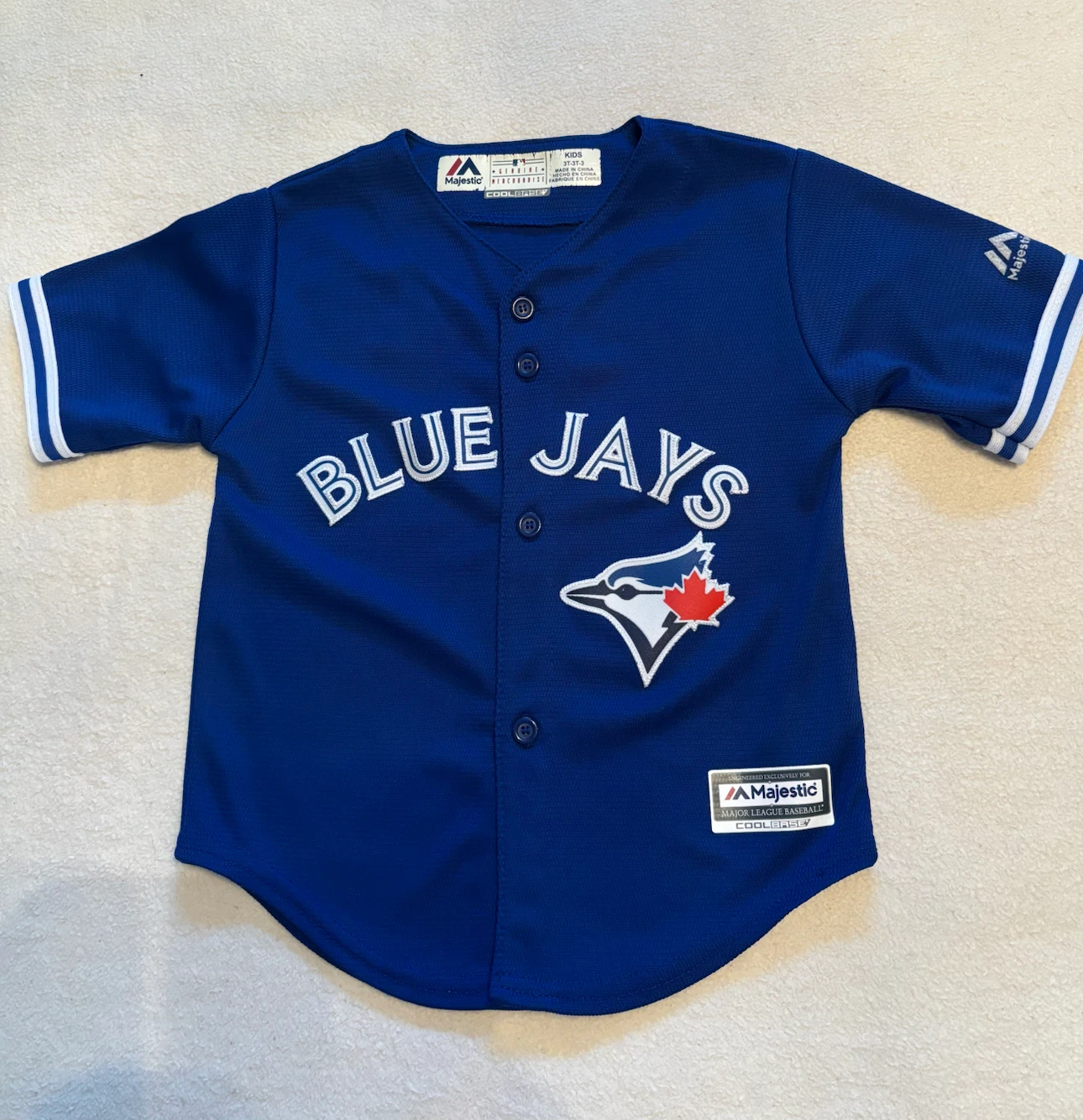 Majestic Kids Toronto Blue Jays Baseball Jersey Size 3T