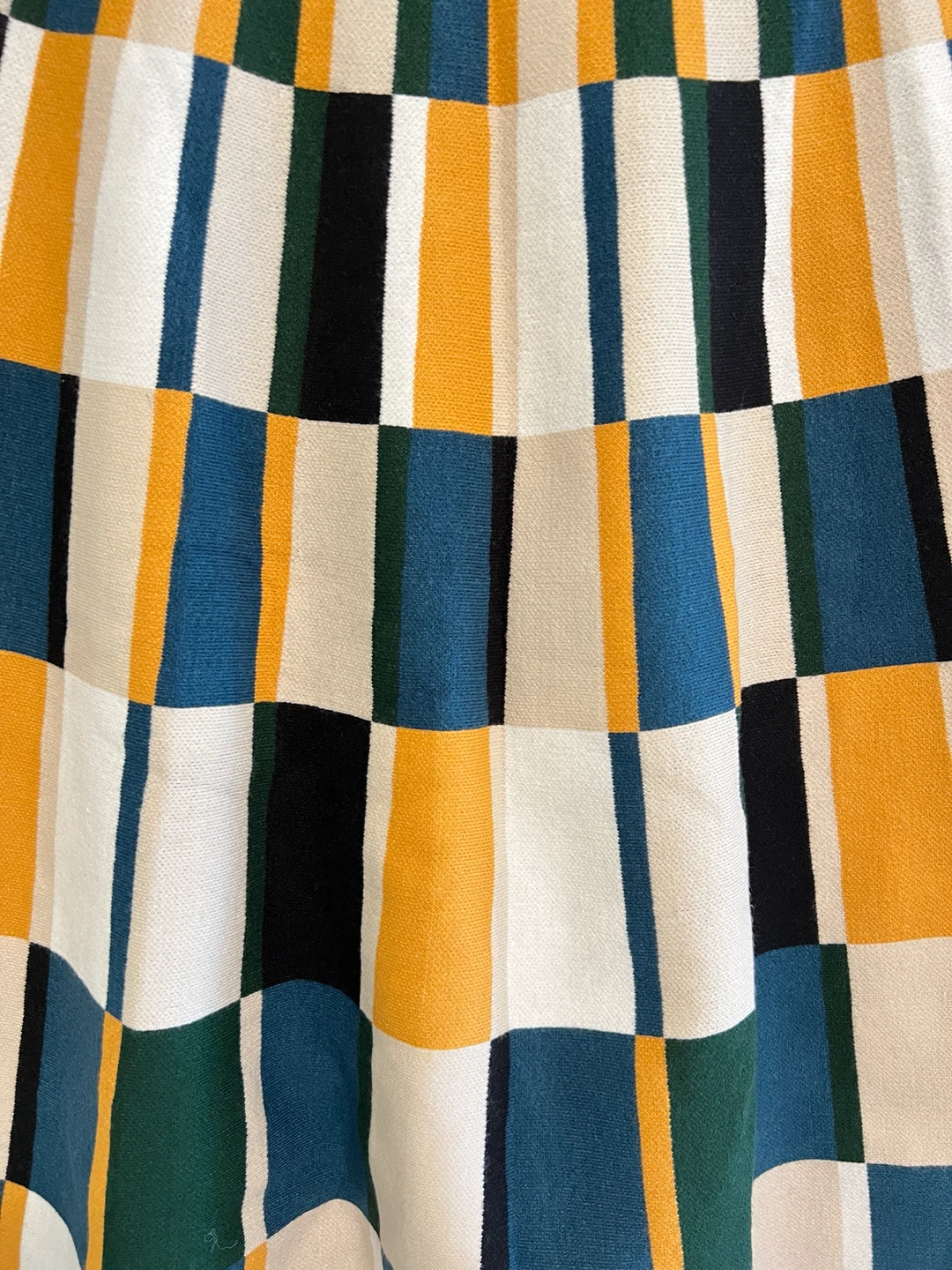 Colourblock Geometric Knit Skirt - photo 2