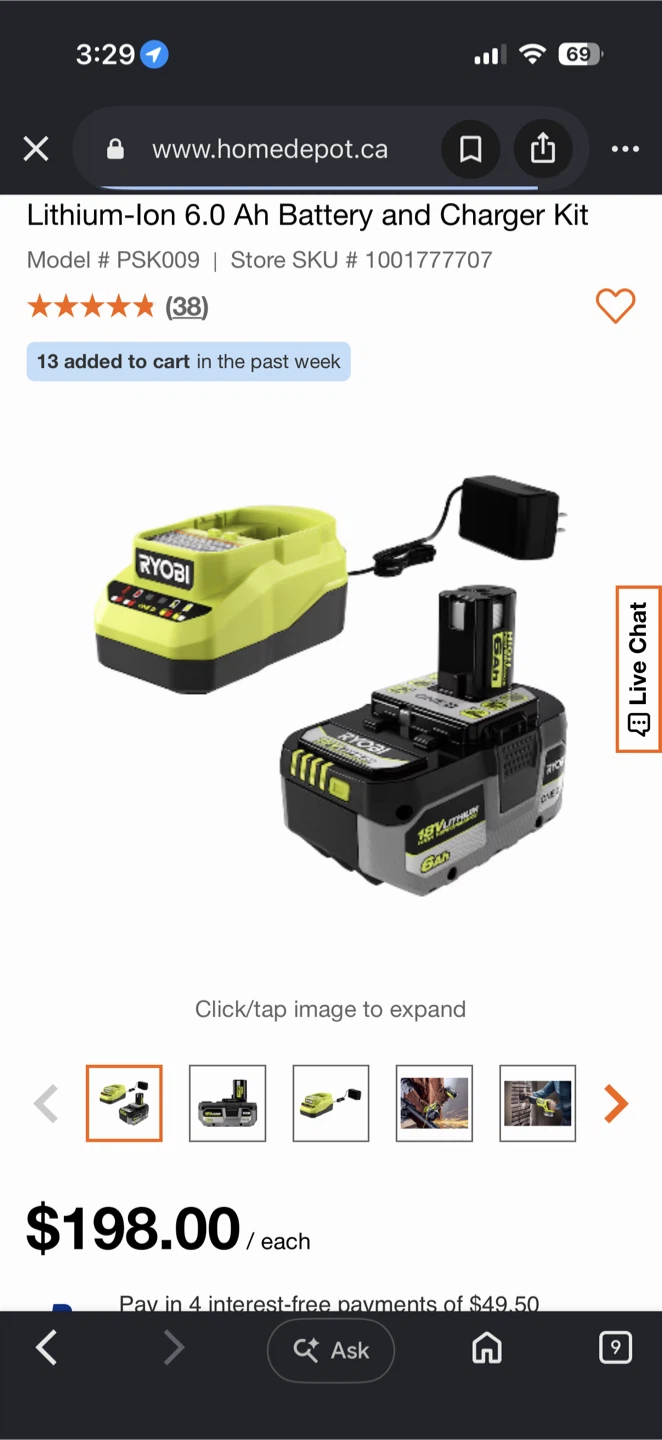 Ryobi 18V Lithium-Ion 6.0 Ah Battery and Charger Kit - photo 3