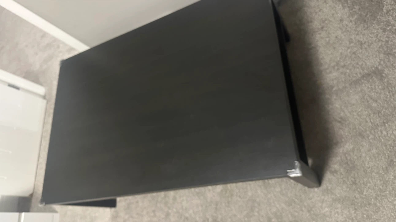Black Coffee Table with Shelf