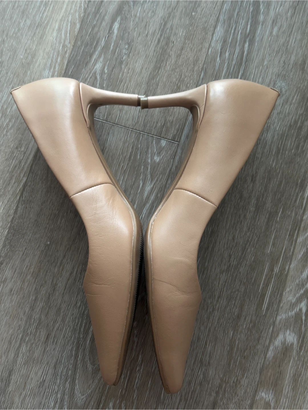 M&S Collection Nude Leather Heels Size UK3.5 - photo 2