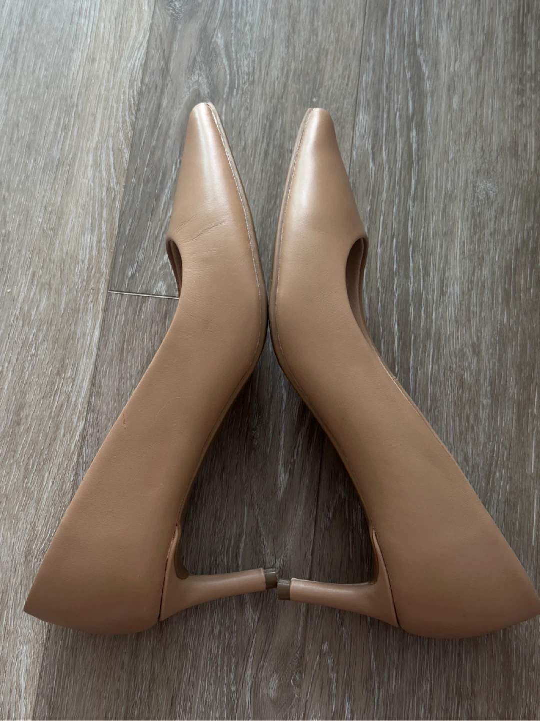M&S Collection Nude Leather Heels Size UK3.5 - photo 3