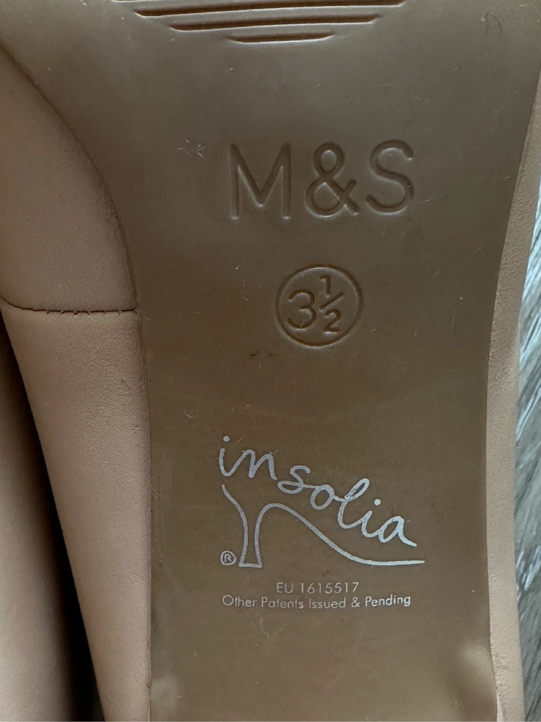 M&S Collection Nude Leather Heels Size UK3.5 - photo 5