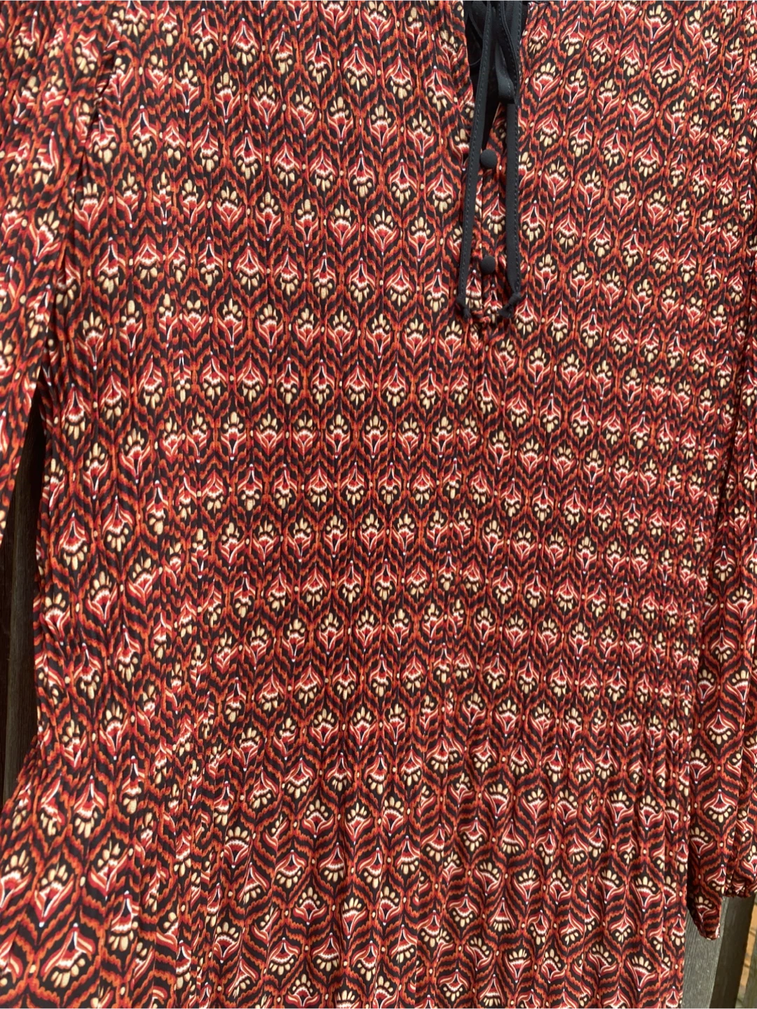 Joe Fresh Patterned Long Sleeve Dress Size L - photo 5
