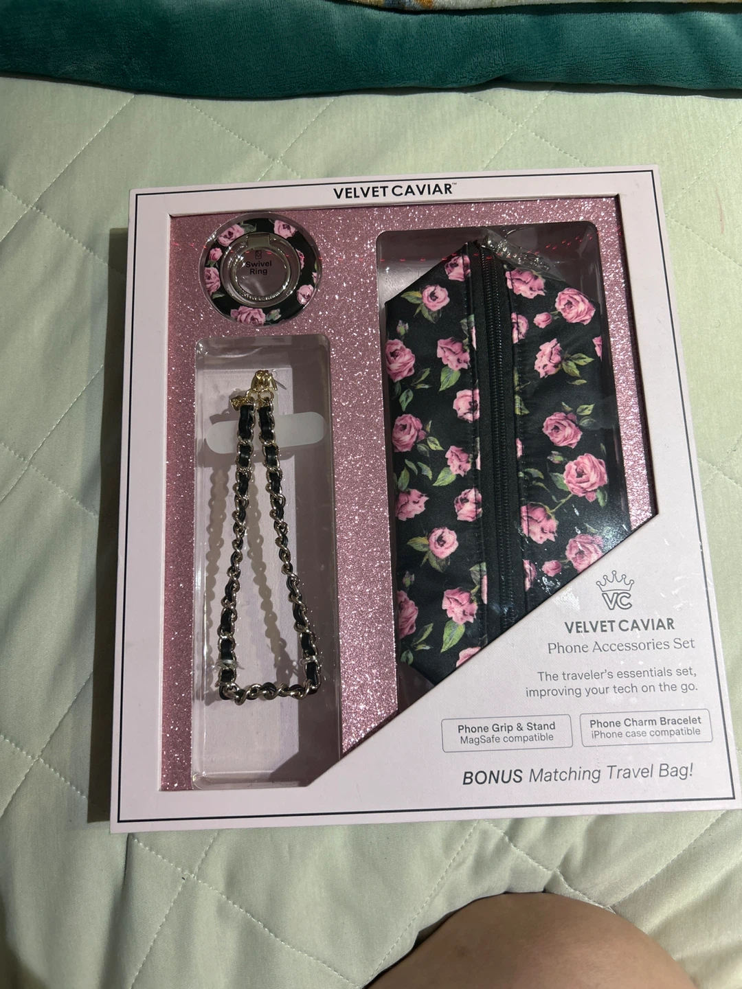 Velvet Caviar Floral Phone Accessories Set