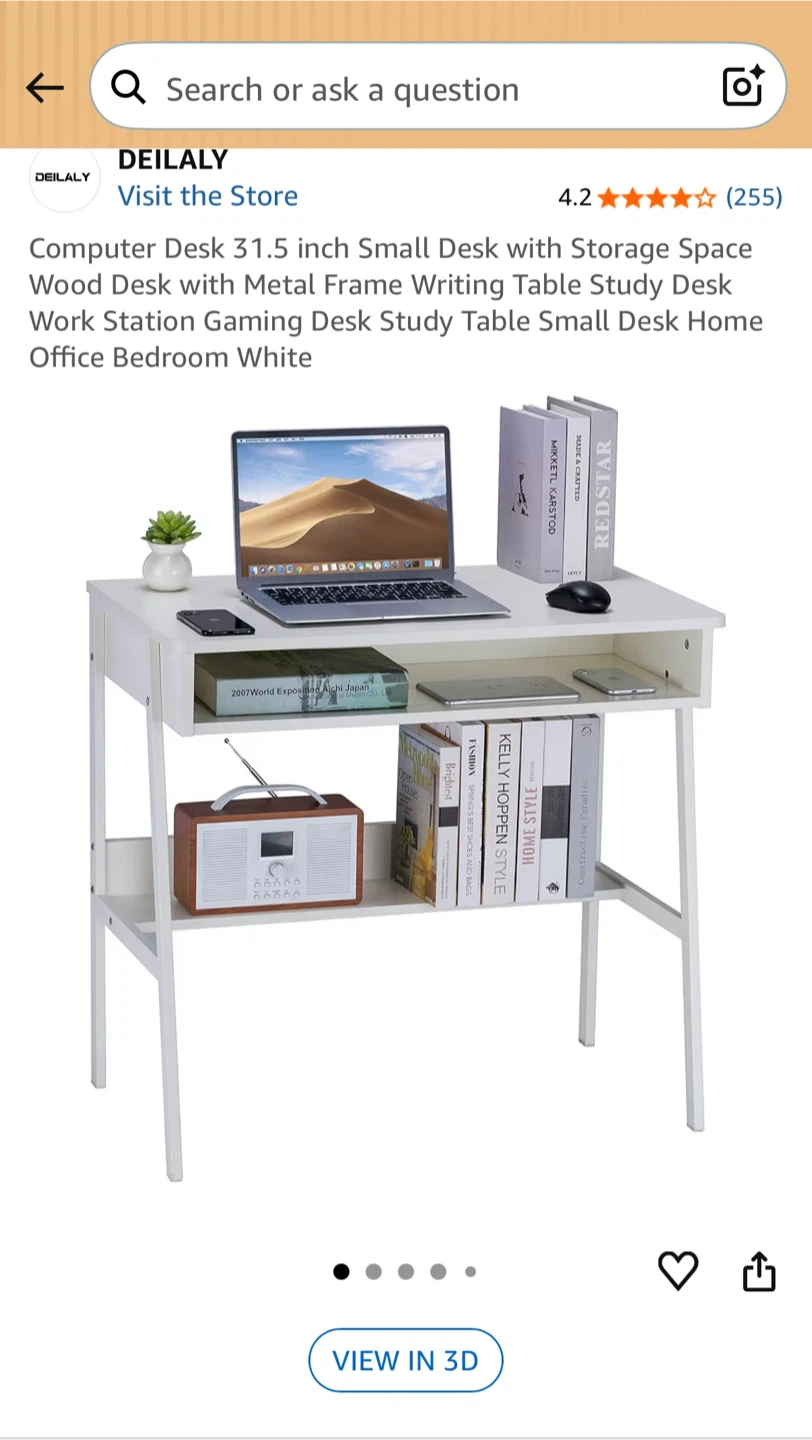 Desk with storage/ study table