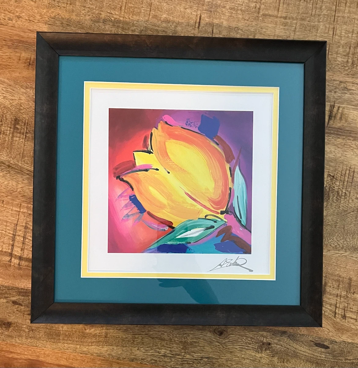 Beautiful Framed Floral Art Print by Alfred Gockel