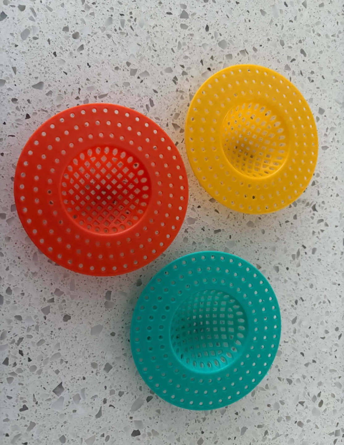 Set of 3 colourful drain strainers - photo 2