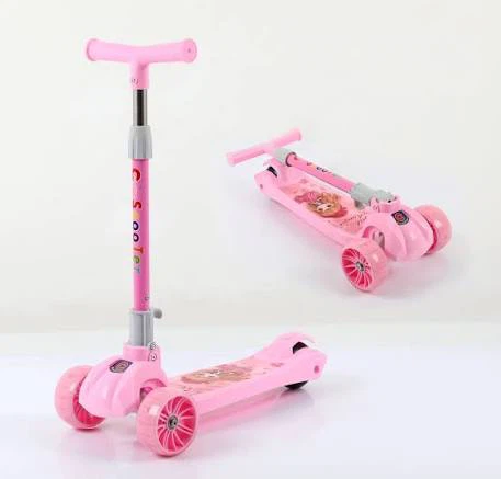 Pink 3-Wheel Scooter for Kids