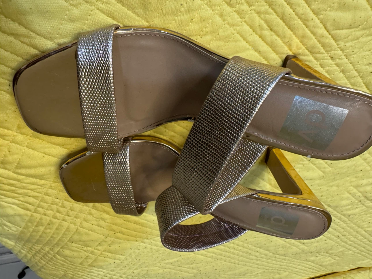 Dolce Vita Gold Heeled Sandals - photo 2