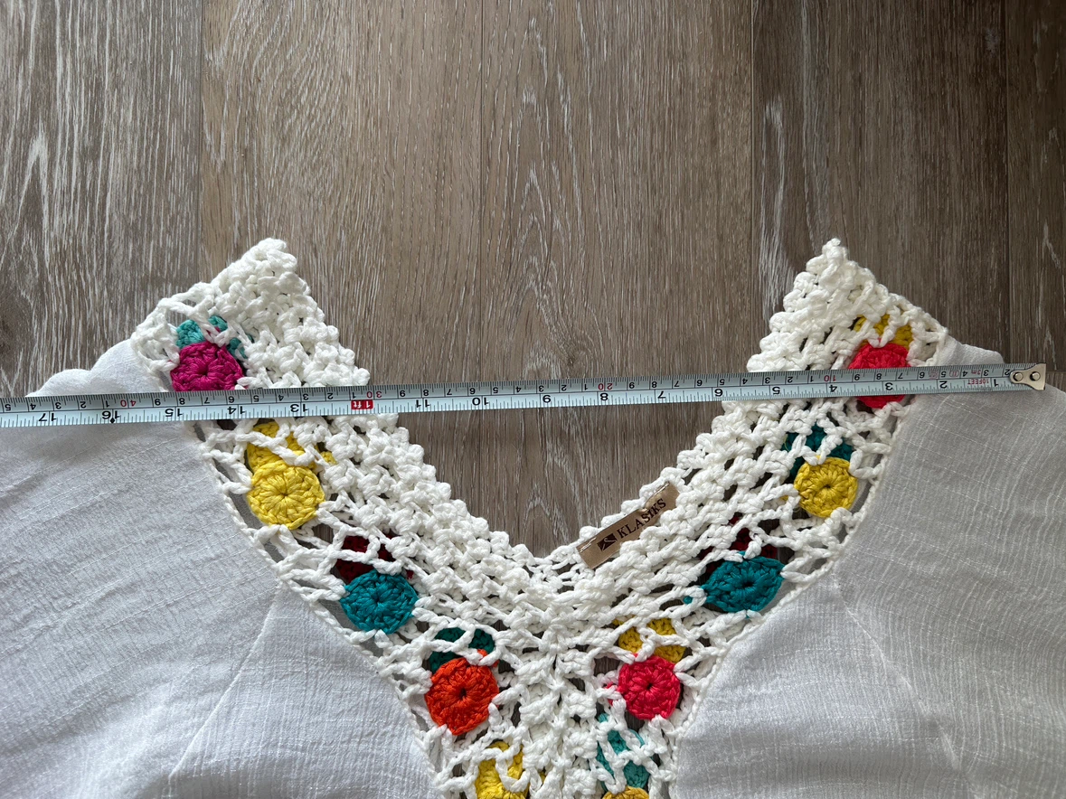 Klasiks White Crochet Trim Cover-Up - photo 3