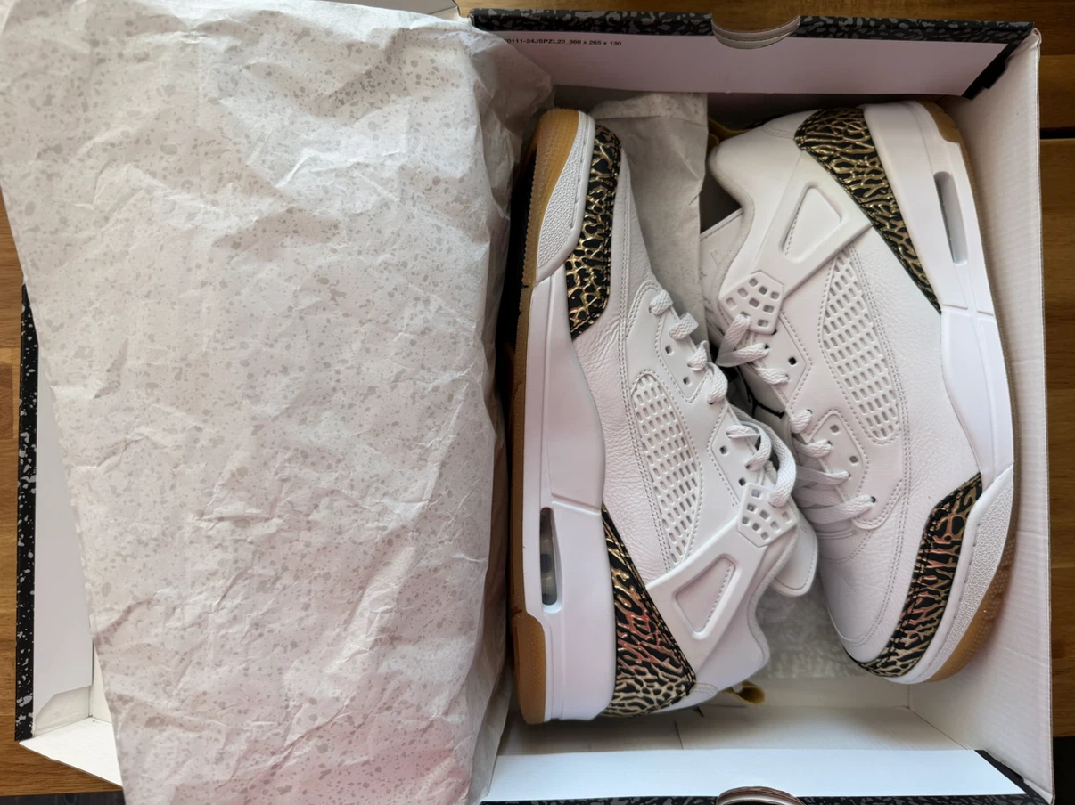 Jordan Spizike Low Sneakers White/Black/Metallic Gold