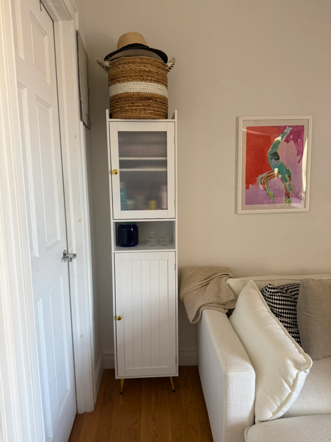 Tall White Storage Cabinet - photo 4