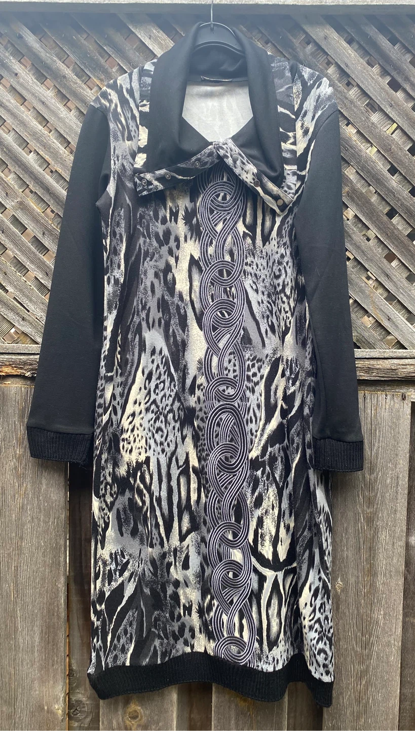 Flamar Nicky animal print dress size 44